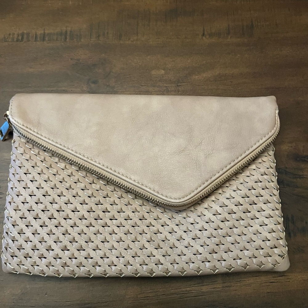 Elegant Tan Clutch Bag